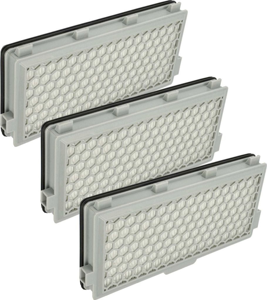 vhbw 3x Staubsaugerfilter Ersatz für Miele SF-AAC50, SFAH50, SF-AP50, 9616286, SF-AA50, SF-AH 50, SF-AH50 für Staubsauger - HEPA Abluft-Filter Weiß