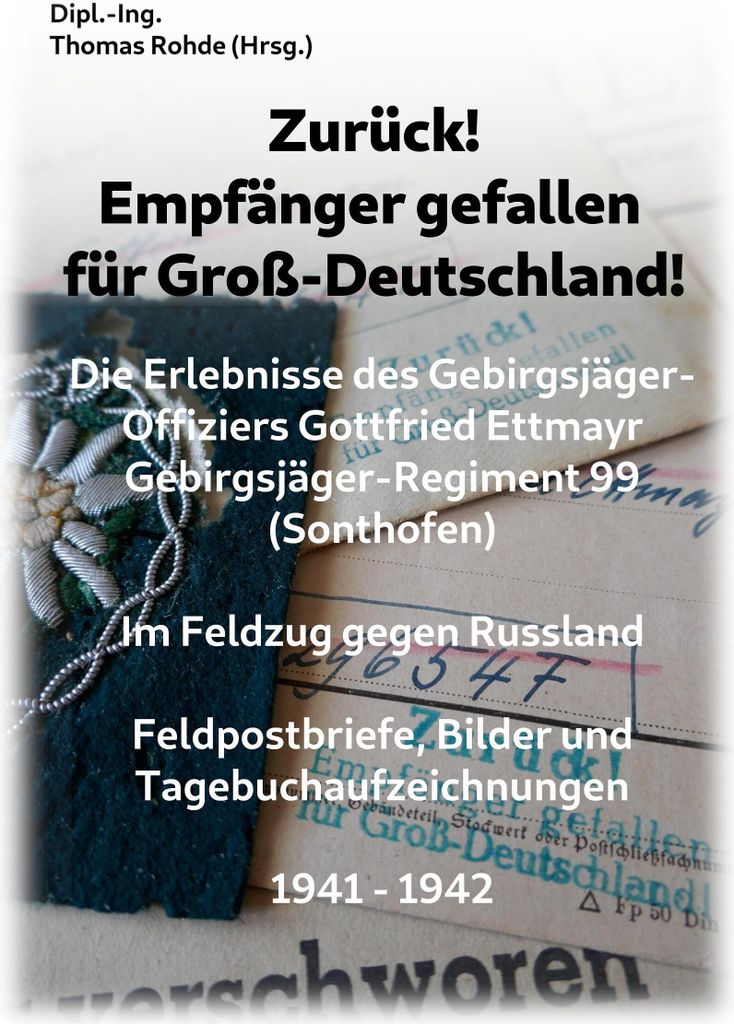 Zurück! Empfänger gefallen für Groß-Deutschland!