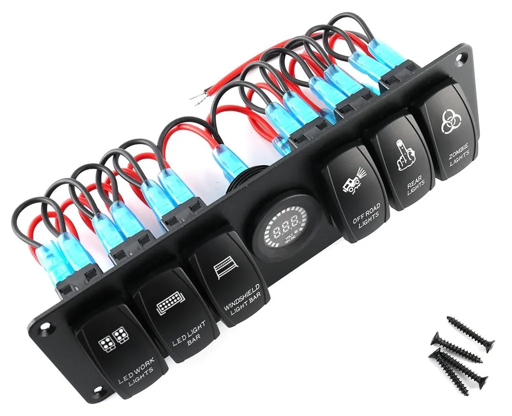 Commutateur rotatif étanche 6 positions pour circuits de camping-car