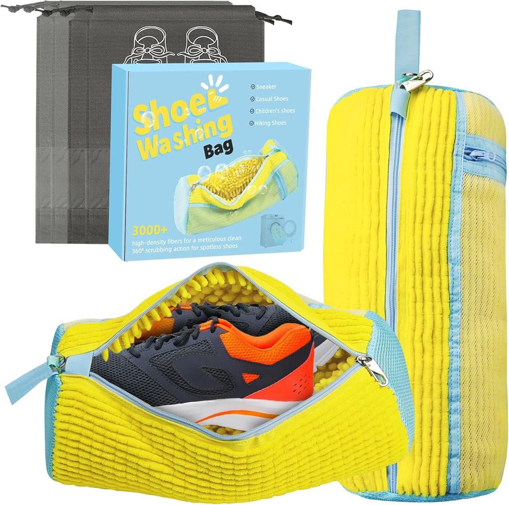 Lot de 2 sacs à linge pour chaussures avec filet de Image du produit 