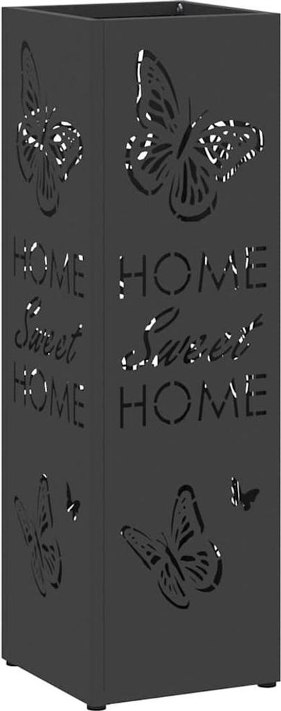 vidaXL Sonnenschirmhalter Schwarz 15,5 x 15,5 x 49 cm Metall