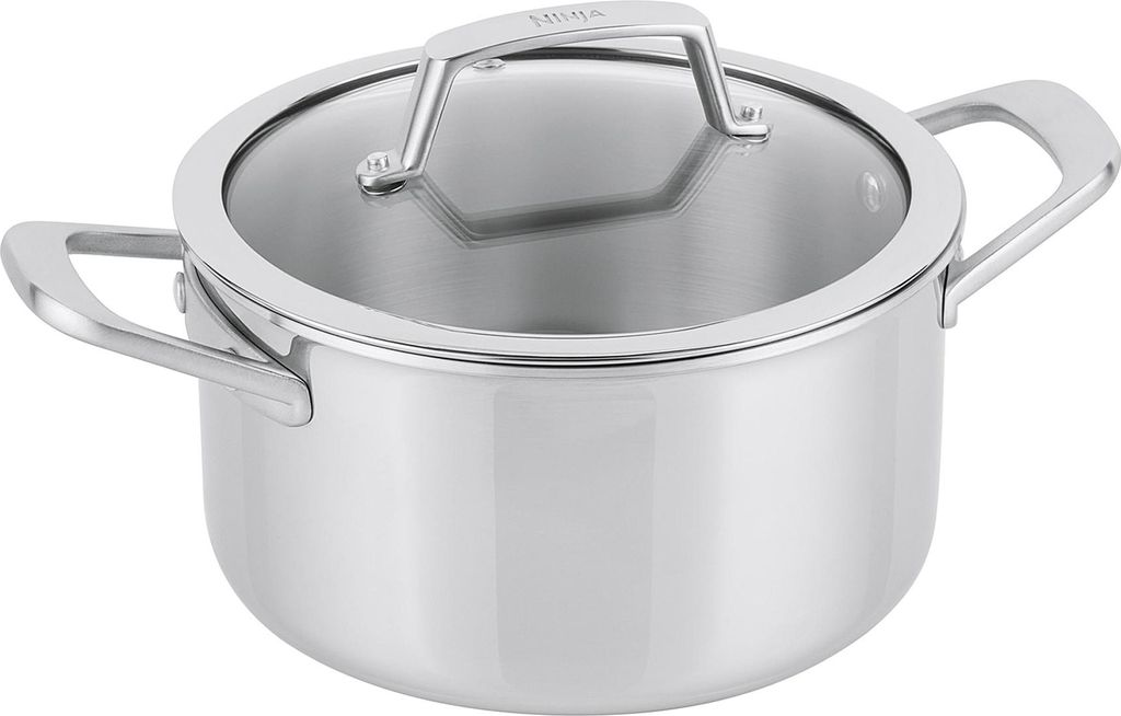 NINJA Bratentopf Ø20cm EverClad Edelstahl Produktbild 