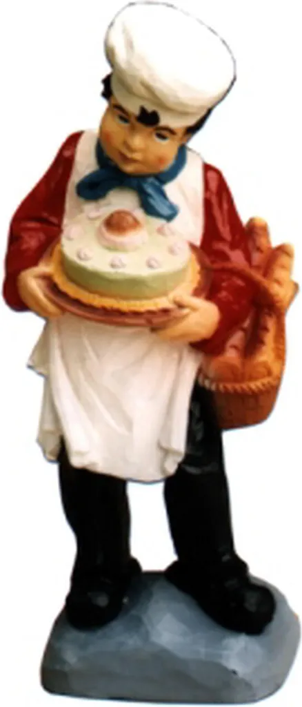 Statue décorative de boulanger - Sculpture design pour cuisine et pro