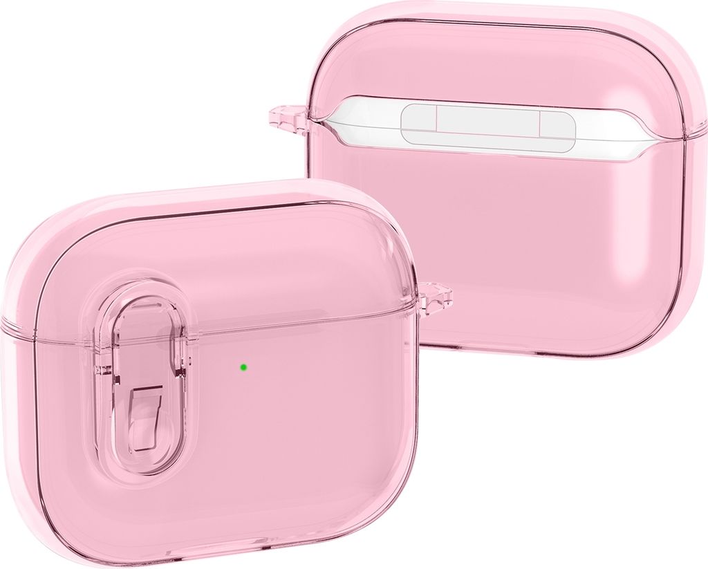 Mobigear Crystal Clip Apple AirPods 4 Hardcase Hülle - Pink