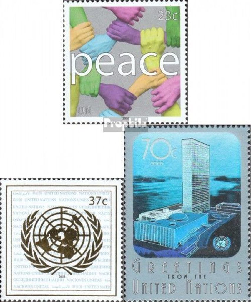 Briefmarken UNO - New York 2003 Mi 920-922 (kompl.Ausg.) postfrisch Freimarken