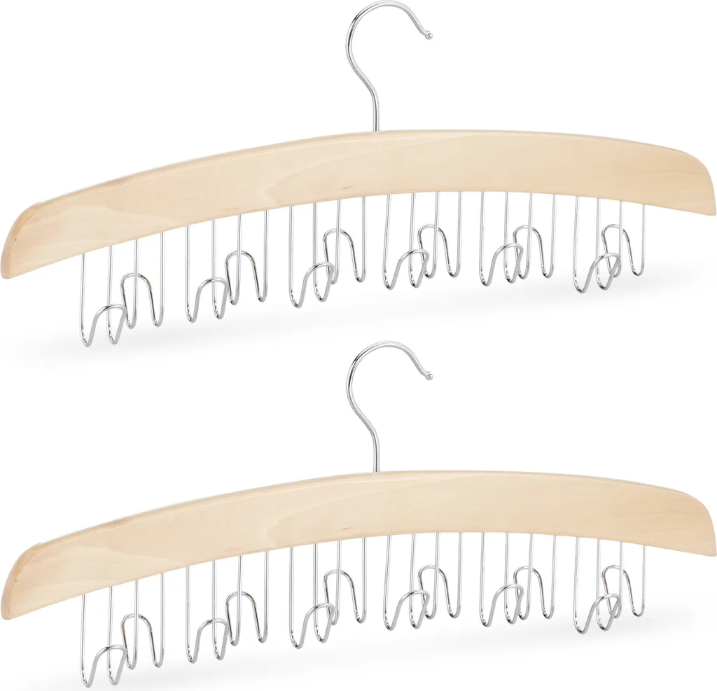 Organisateur de ceintures suspendu lot de 4 crochets pour placard net