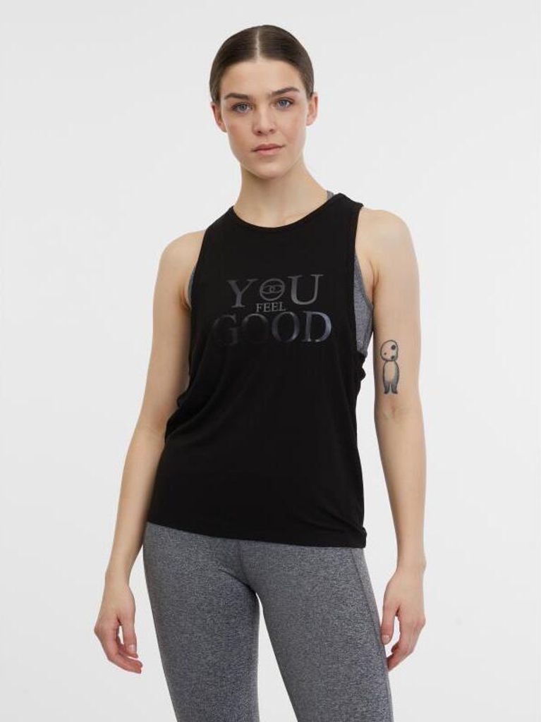 Orsay Schwarzes Damen Sport Tank Top 1000242X6666__S