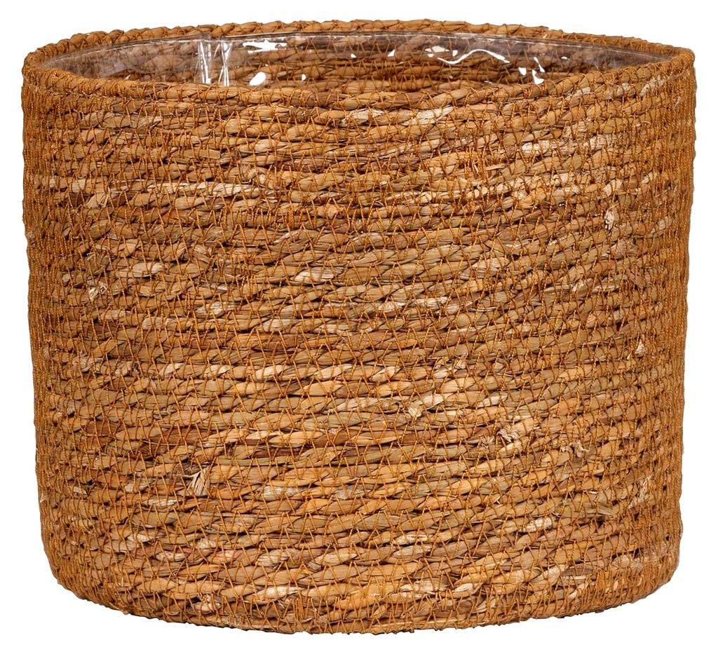 Seegras Korbgefäß, Pflanzgefäß aus Seegras, 24 cm Durchmesser