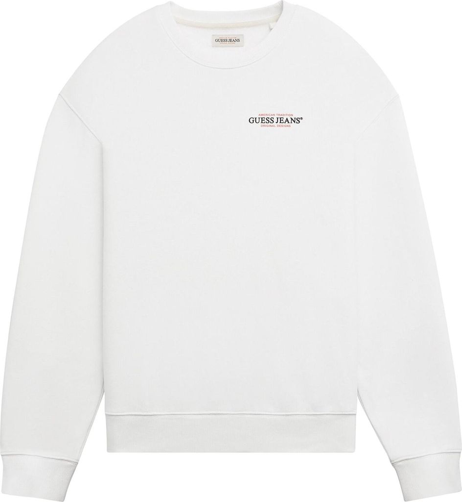 Guess Jeans Gj Cn Reg American Trad Sweatshirt Weiß S Herren Weiß S
