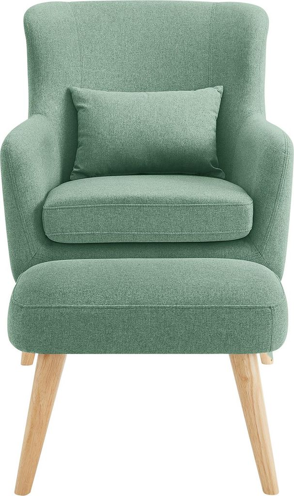 home24 Sessel mit Hocker Klassische Sessel