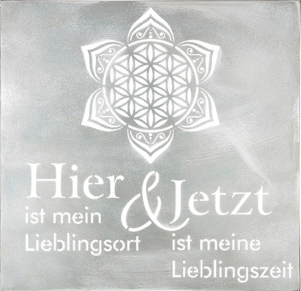 Gilde Wandrelief, quadratisch, "Mandala", Produktbild 