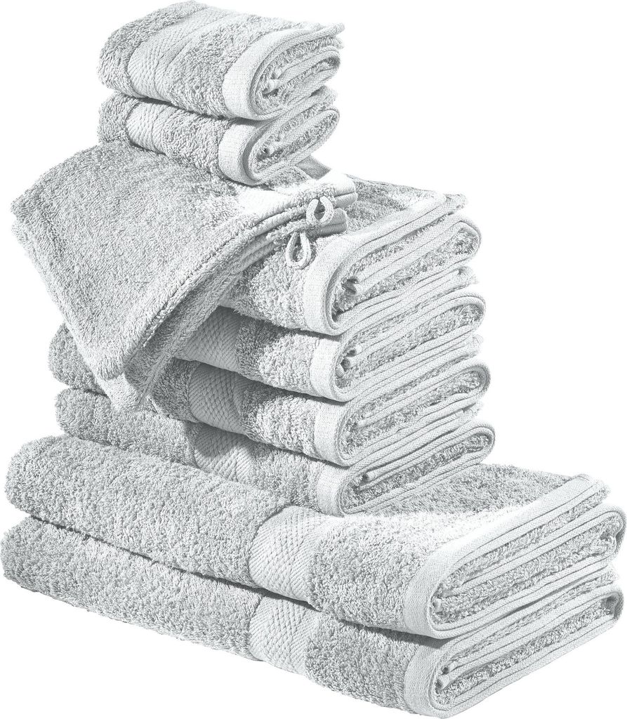 REDBEST Frottier-Set Chicago" 10-teilig silber OneSize"