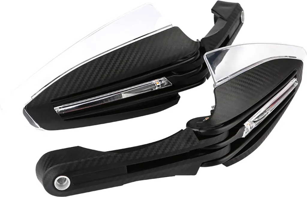 2 Pezzi Paramani Universali Moto 7/8" 22mm con LED DRL e Frecce