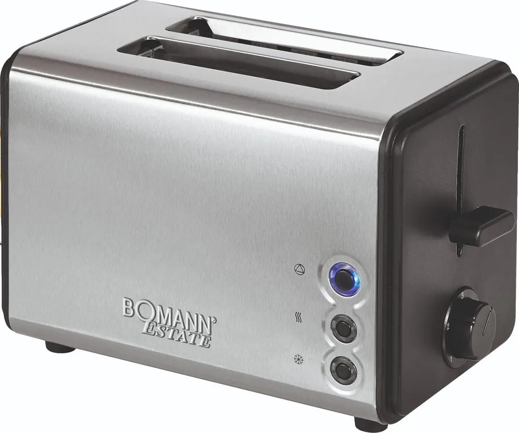 Grille-pain Bomann Acier Inoxydable avec Support Viennoiserie Amovible