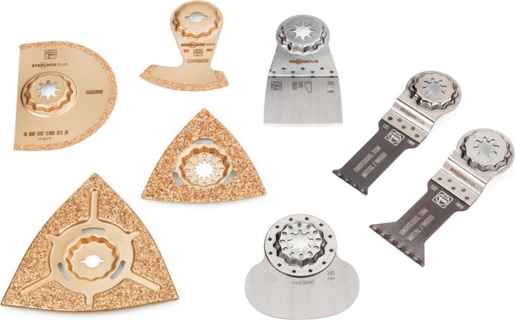 Fein Profi-Set - Multifunktionswerkzeugs-Zubehörset - 8 Stücke - Starlock Max (35222967140)