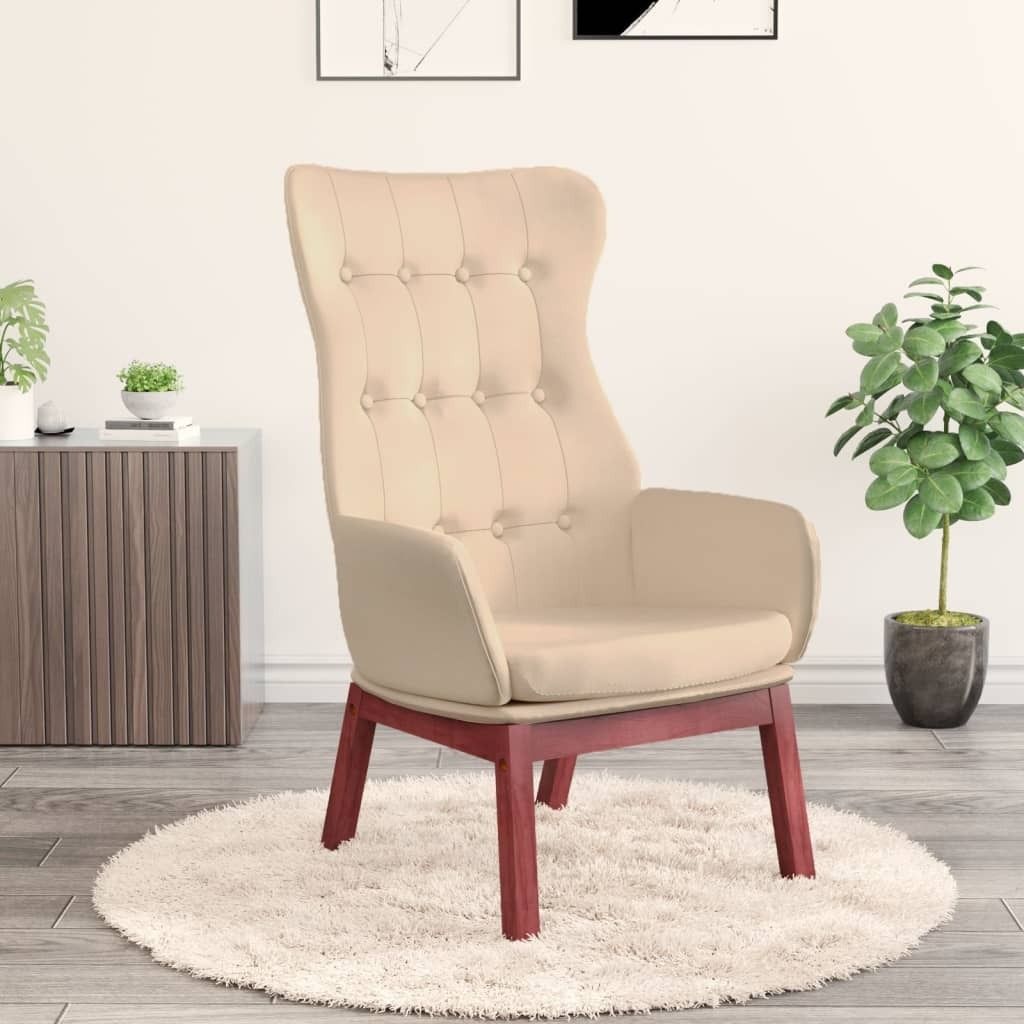 The Living Store Relaxsessel Creme Stoff