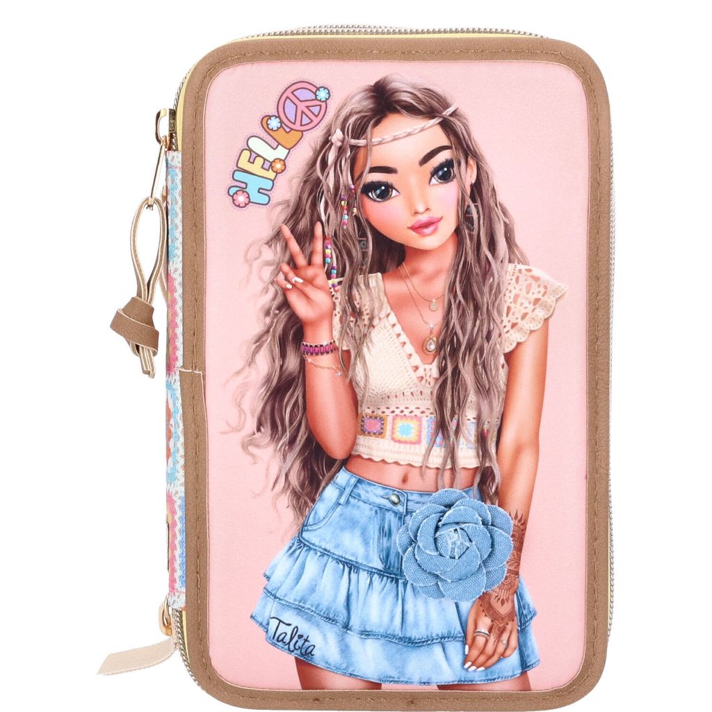 Depesche 3-Fach Federtasche TOPModel Hippie Heart Produktbild 12