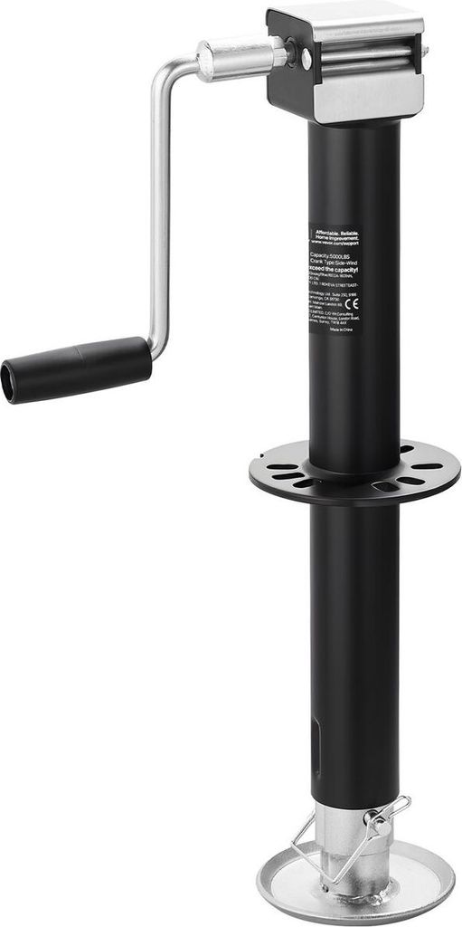2267 kg A-Frame Trailer Jack, 381 mm Vertical Travel, Trailer Lift Jack with Adjustable 7-Level Drop Leg & Drill Socket, Cordless Drill Compatible,...