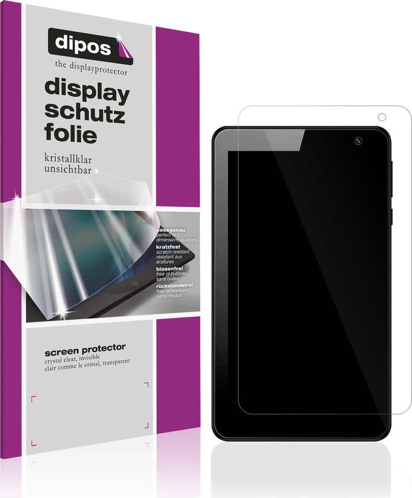 2x Schutzfolie für Positivo Twist T770F klar Displayschutzfolie Folie Display Schutz dipos