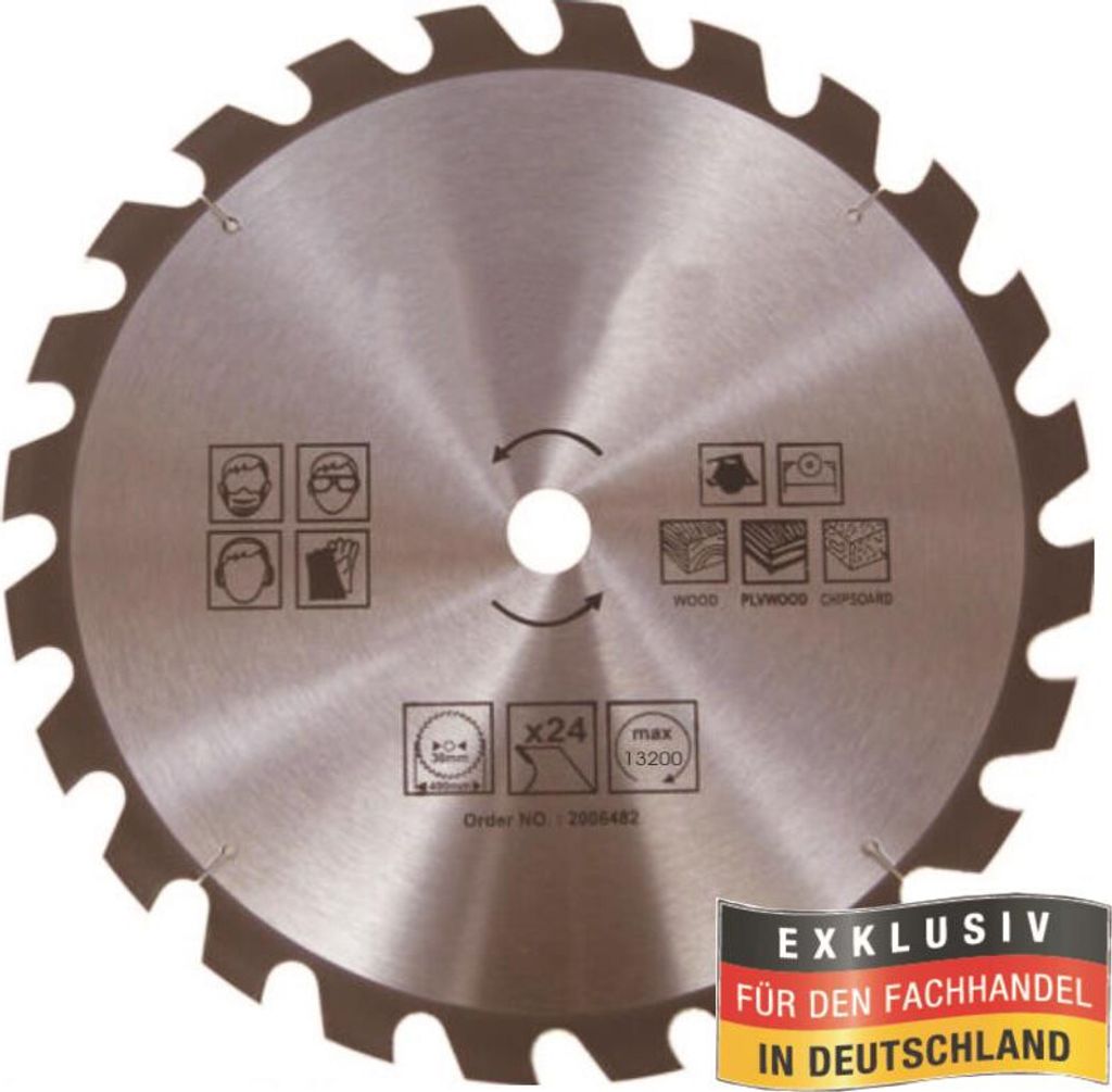 Kreissägeblatt 100 mm, 24 Zähne, für Holzarbeiten Produktbild 