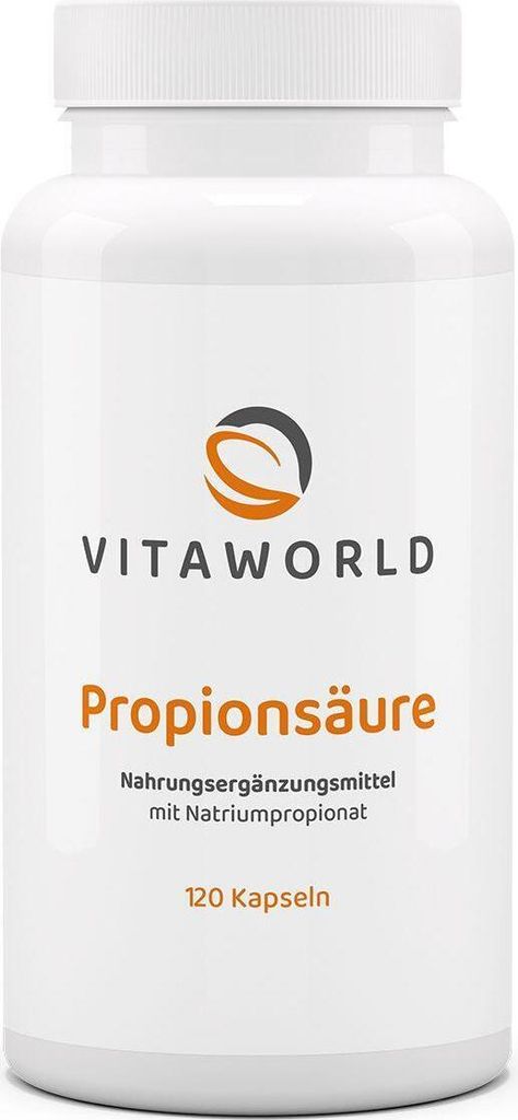 Vitaworld Propionsäure 500 mg | 120 Kapseln | hochreines Produktbild 