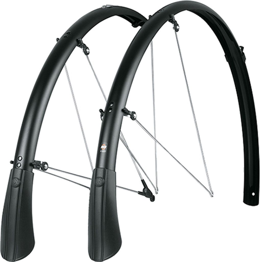 SKS BLUEMELS MATT 35 Schutzblech-Set 28 Zoll, schwarz, 35 mm breit, aus Alumi...