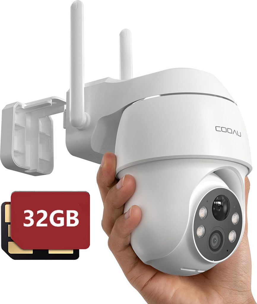 COOAU 2K Überwachungskamera Außen Akku mit PTZ，Wlan Kamera Produktbild 1