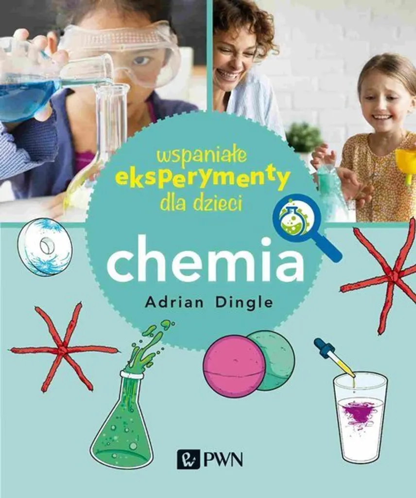 Expériences de Chimie pour Enfants par Adrian Dingle - Livre Polonais