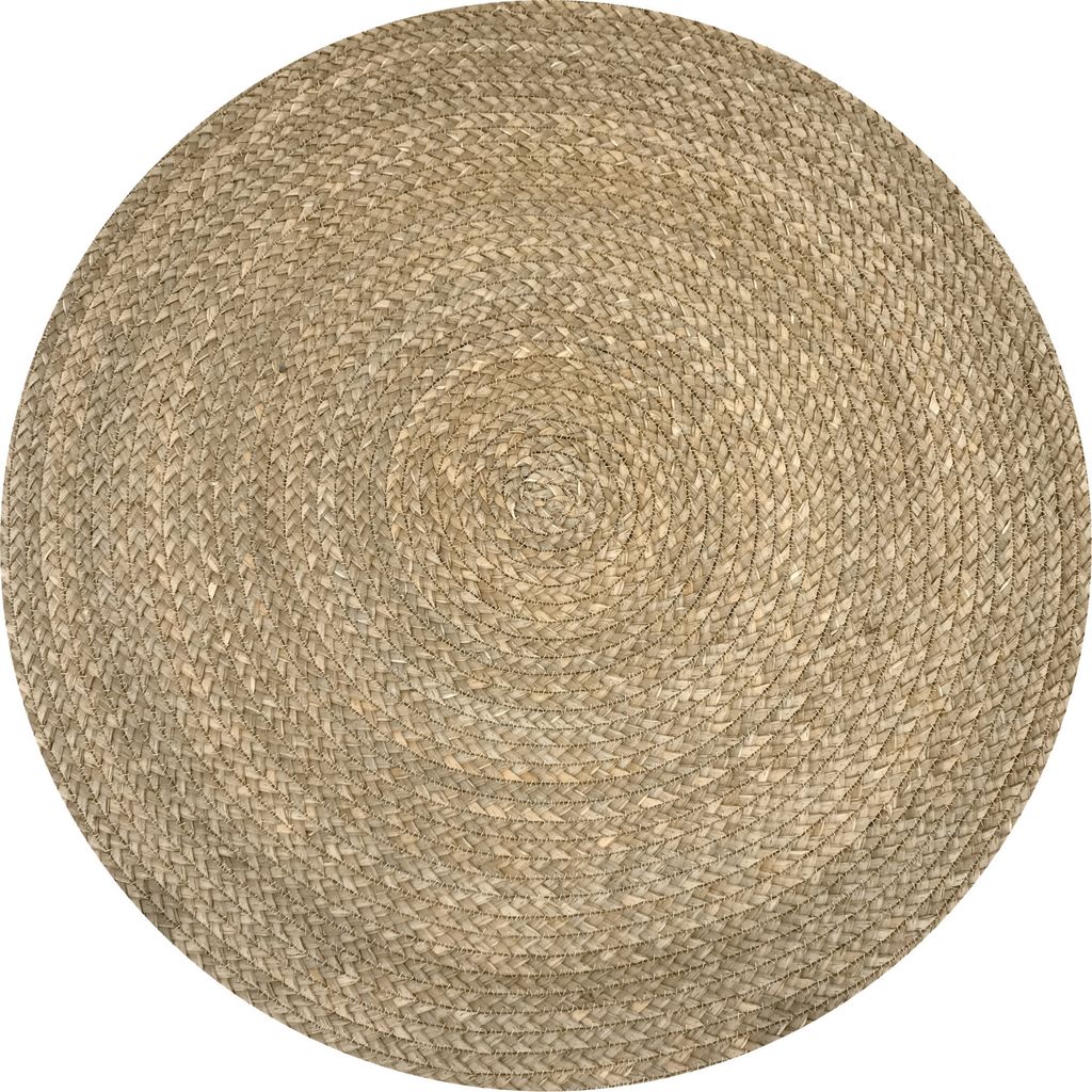 Fine Asianliving Orientteppich Handarbeit Natürlicher Rohrkolben Dur.120cm