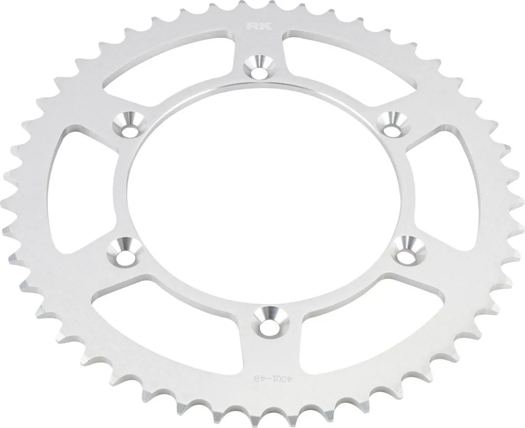 Pignon 48 dents RK 4001 520 pour améliorer la transmission moto alu