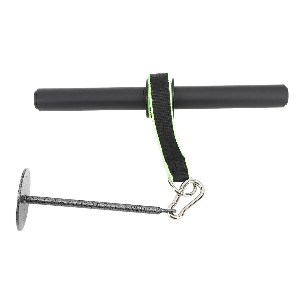 Rouleau musculation avant-bras et poignet en acier avec sangle réglable