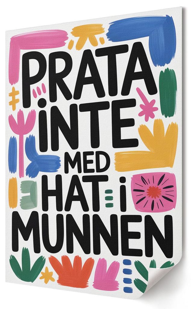 Text und Farben- Kunstdruck A4 - Minimalistisch, humorvoll, Popkultur- Wandbild für Wohnzimmer Schlafzimmer & Flur, Modernes Poster Wanddeko, Unge...