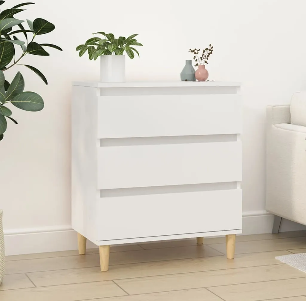 vidaXL Credenza bianca 60x35x70 cm Materiale a base di legno