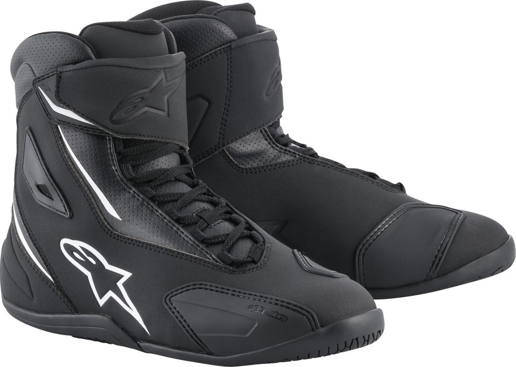 Alpinestars Fastback 2 Drystar Motorradschuhe, schwarz/weiß, 8.5 (41)
