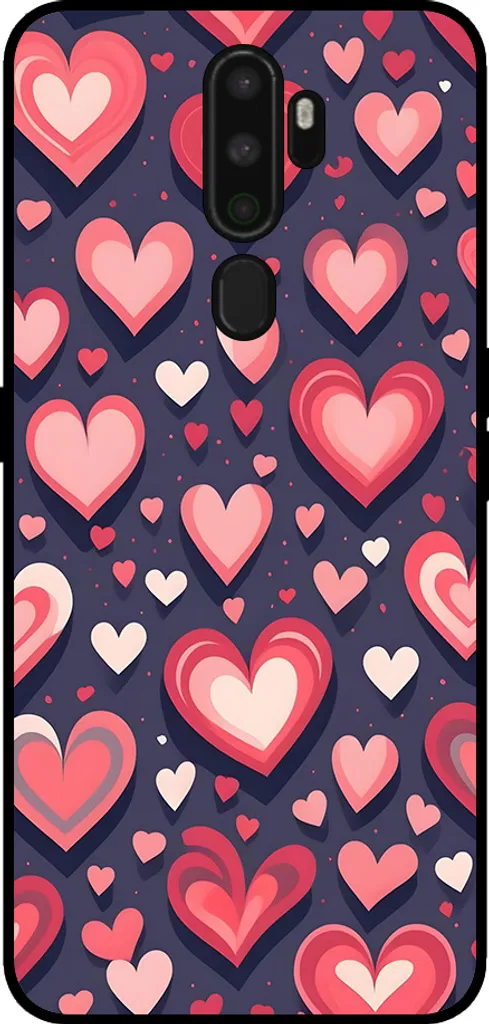 Smartphonica Cover Oppo A9 2020 A5 2020 con Cuore - Morbida e Sicura