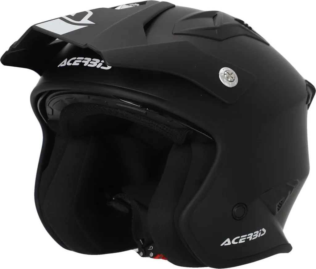 Casque Jet Urbain Acerbis Aria 2023 Noir Idéal Trajets Quotidiens et Été
