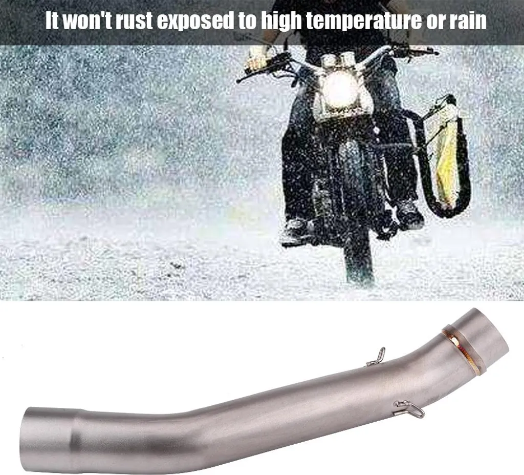 Tube d'échappement central 51mm en inox pour Kawasaki Z750 2007-2012