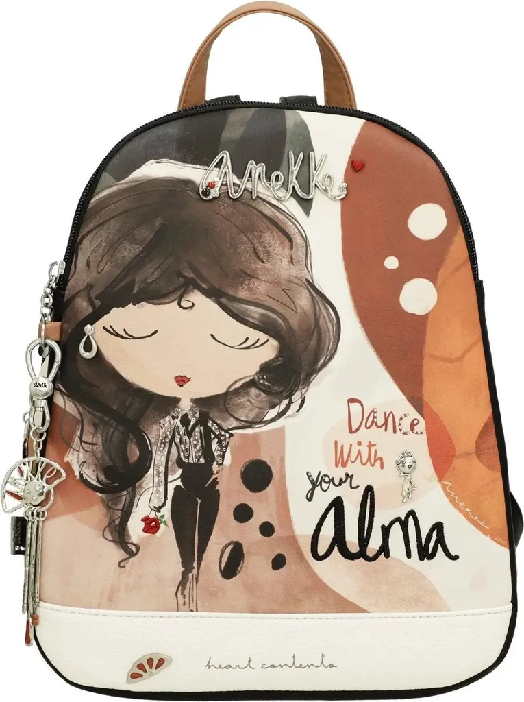 Zaino Anekke Alma Multicolor: Accessorio Chic a 3 Scomparti da Donna
