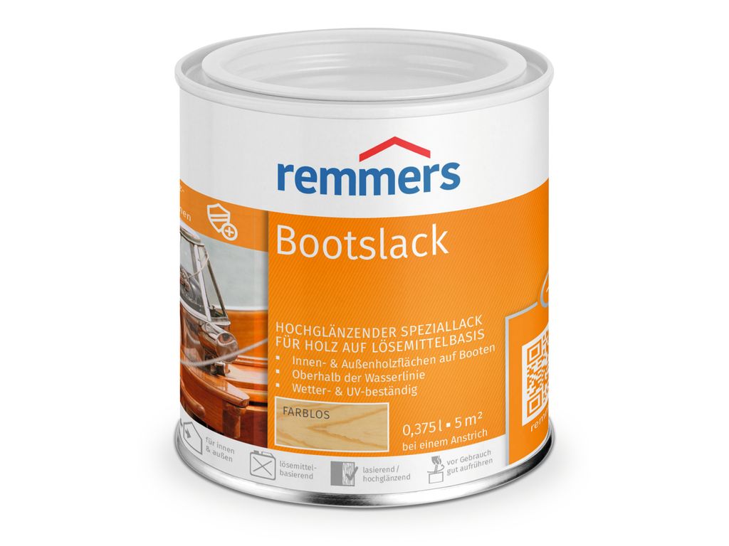 Remmers Bootslack farblos 0,375 l, Klarlack