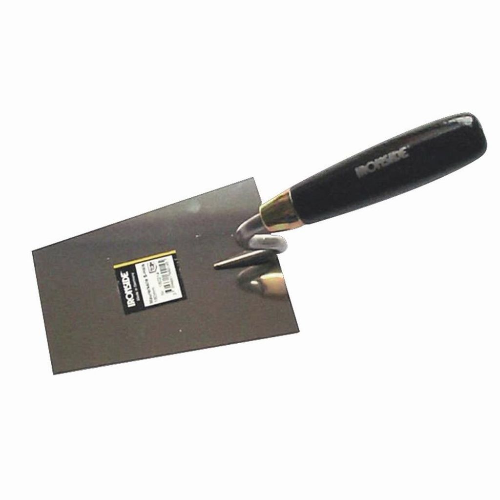 Ironside 100-20160IS Stukkateurkelle .rfr.geb.160mm gebogener Hals, schwarz/grausilber