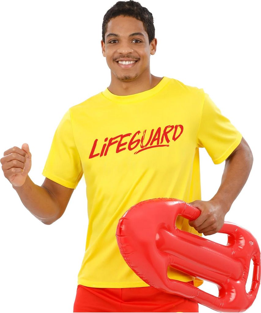 Baywatch - "Lifeguard" T-Shirt für Herren SM3586 (M) (Gelb)