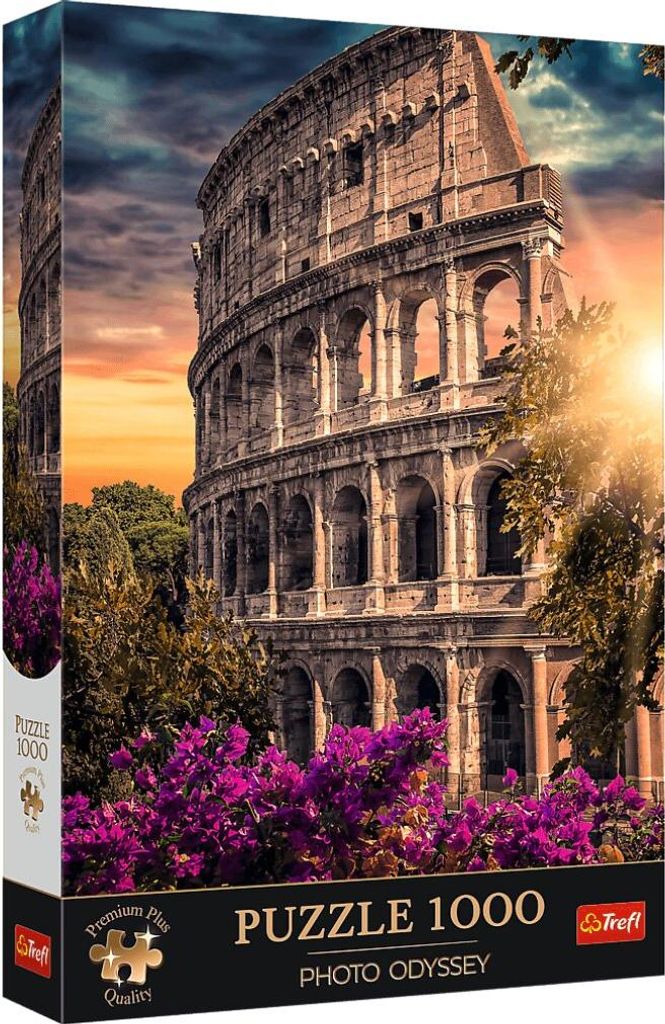 TREFL Puzzle Premium Plus Photo Odyssey: Kolosseum, Rom, Italien 1000 Bilder