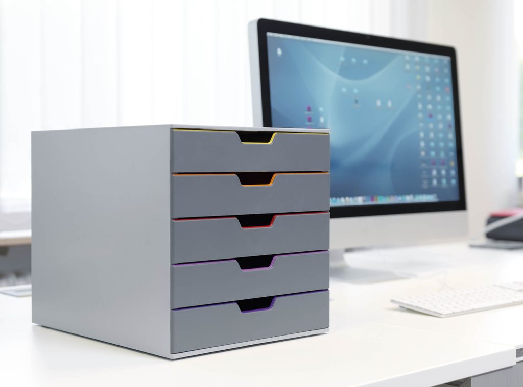 Odolný zásuvkový box VARICOLOR 5 priehradiek štítky Obrázok produktu 27