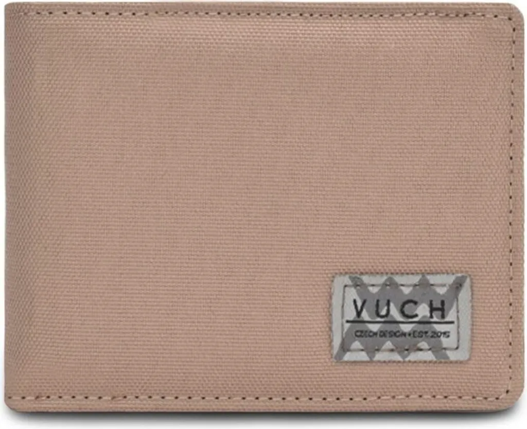 Portefeuille Vuch Milton Beige en cuir de qualité supérieure et fin