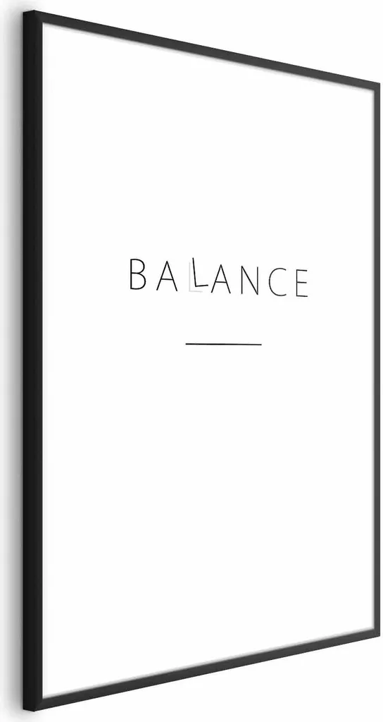 Poster Minimal Equilibrio 40x60 Cornice Nera - Trend Home Decor 2026