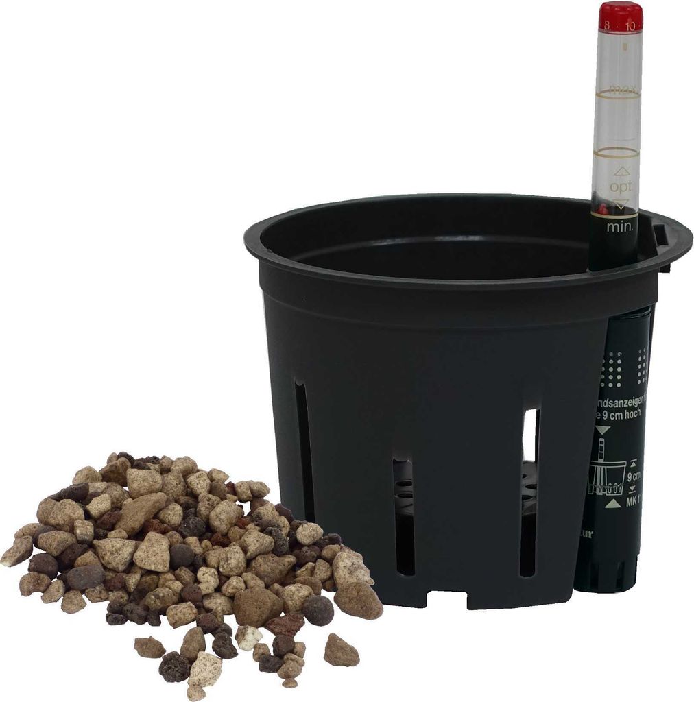 Set 3 teilig Kulturtopf Wasserstandsanzeiger LT-Substrat Ø 11 cm H 09 cm