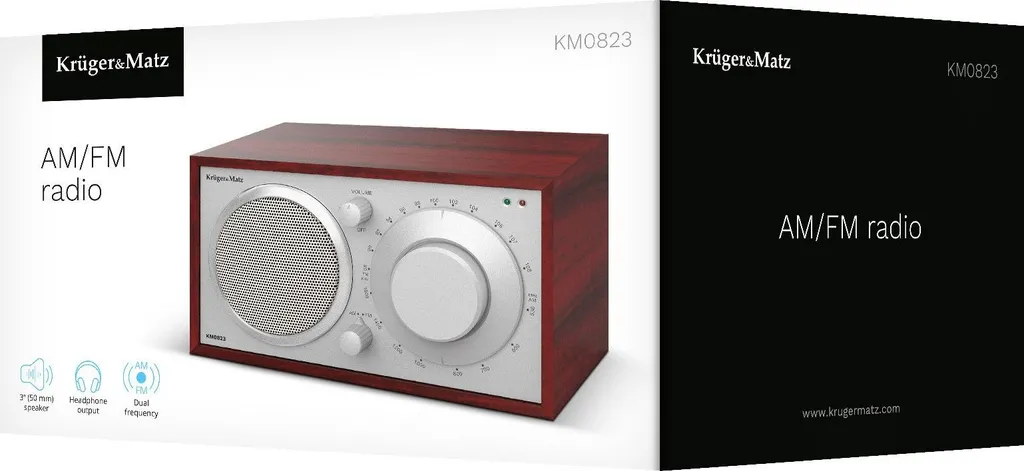 Radio de Cuisine KM0823 Son Puissant avec Prise AUX et Design Noir Épuré - 4