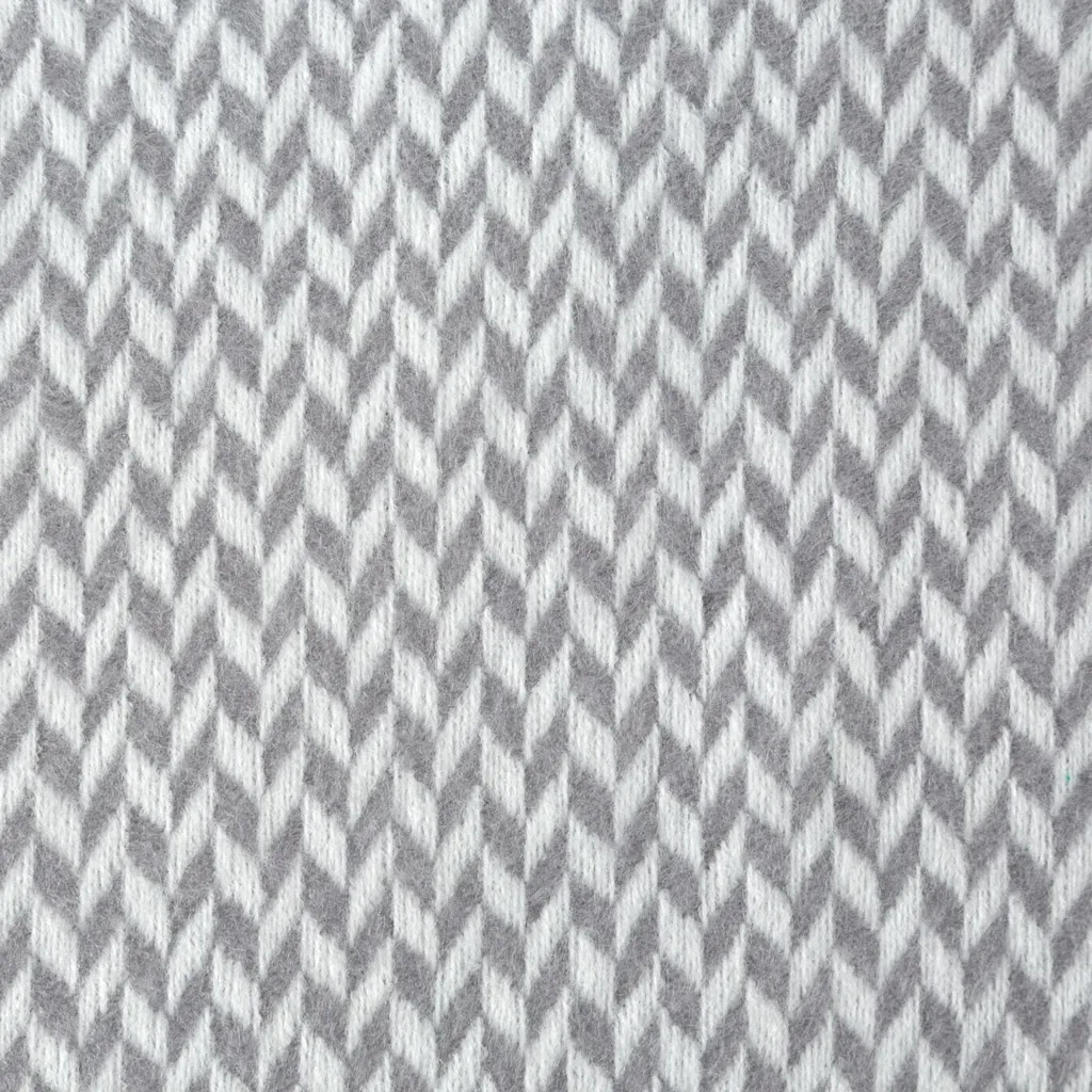 Couverture 130X170 cm acier-blanc uni à glands pour fauteuil et lit - 5