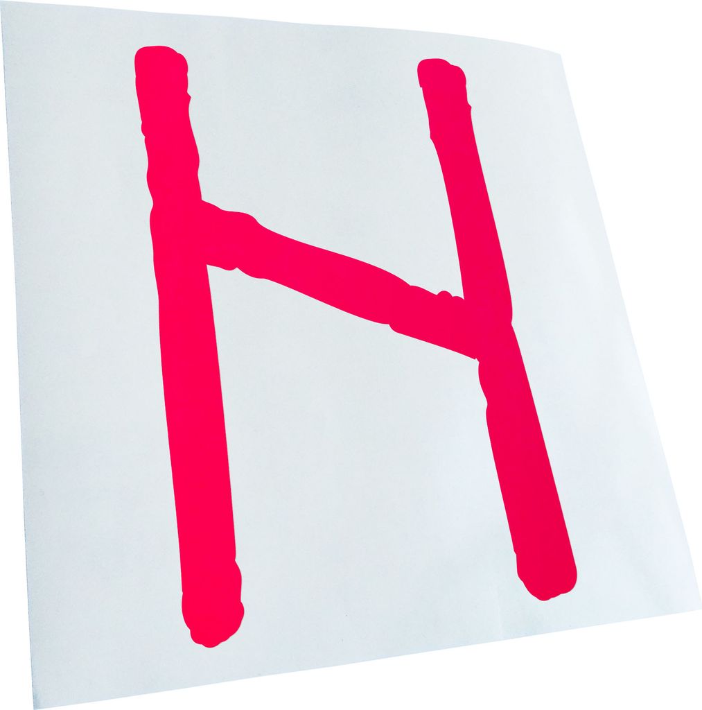 Kiwistar - Autoaufkleber - Futhark HAGALAZ Rune - Neon Matt - Aufkleber für Auto Kfz Fahrrad, LKW, Truck Mofa