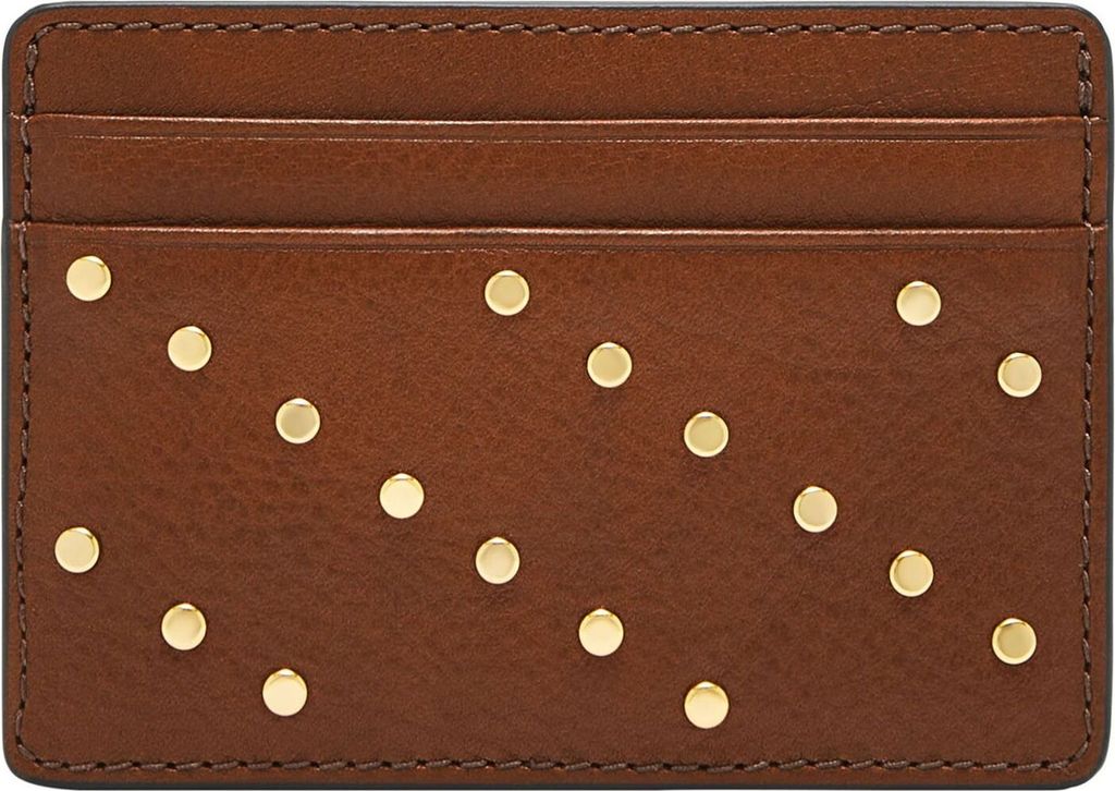 FOSSIL Kartenhalter Steven Card Case Brown braun